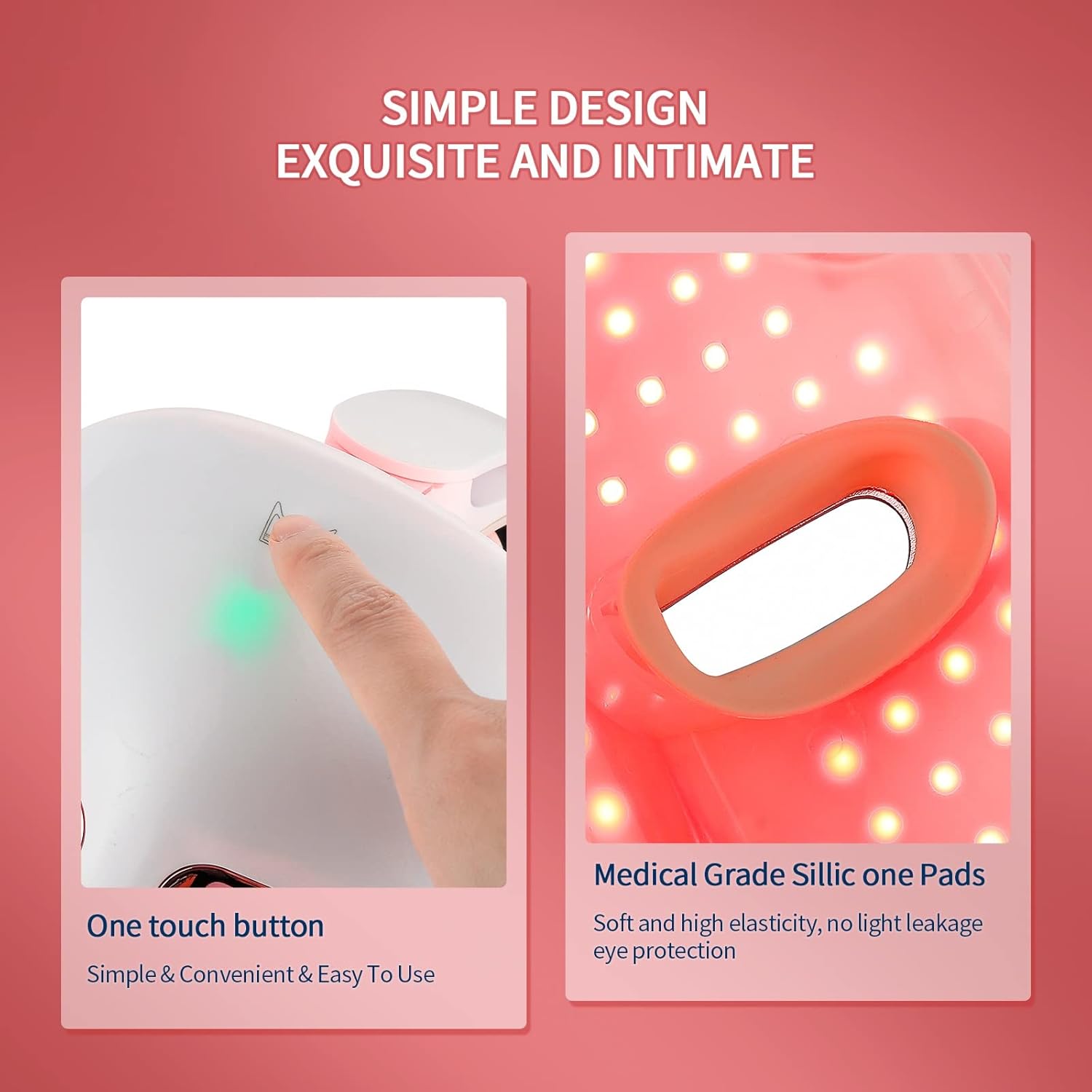Máscara Facial LED De Terapia De Luz, Máscara De Luz De 7 Colores Con 270 Cuentas, Máscara LED Recargable Para La Belleza Facial, Antienvejecimiento, Rejuvenecimiento, Reafirmación, Máscara LED