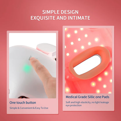 Máscara Facial LED De Terapia De Luz, Máscara De Luz De 7 Colores Con 270 Cuentas, Máscara LED Recargable Para La Belleza Facial, Antienvejecimiento, Rejuvenecimiento, Reafirmación, Máscara LED